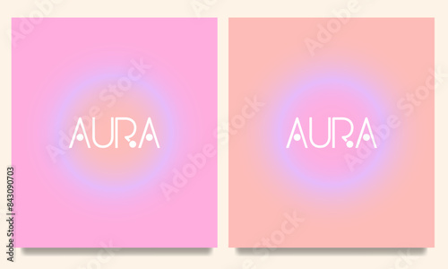 Color scheme with a gradation circle, vector texture, and holographic blur abstract background. neon iridescent hues for greeting cards, flyers, invitations, posters, brochures, and banners