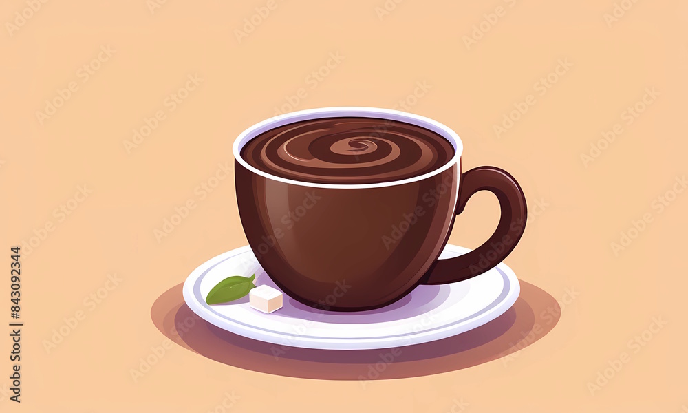 Obraz premium Tasse de chocolat chaud