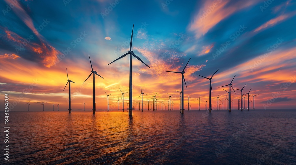 Obraz premium The Future of Wind Turbines in Sustainable Power Production