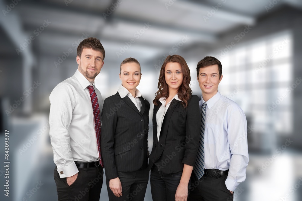 Diverse group of young business people together Diverse group of young business people together