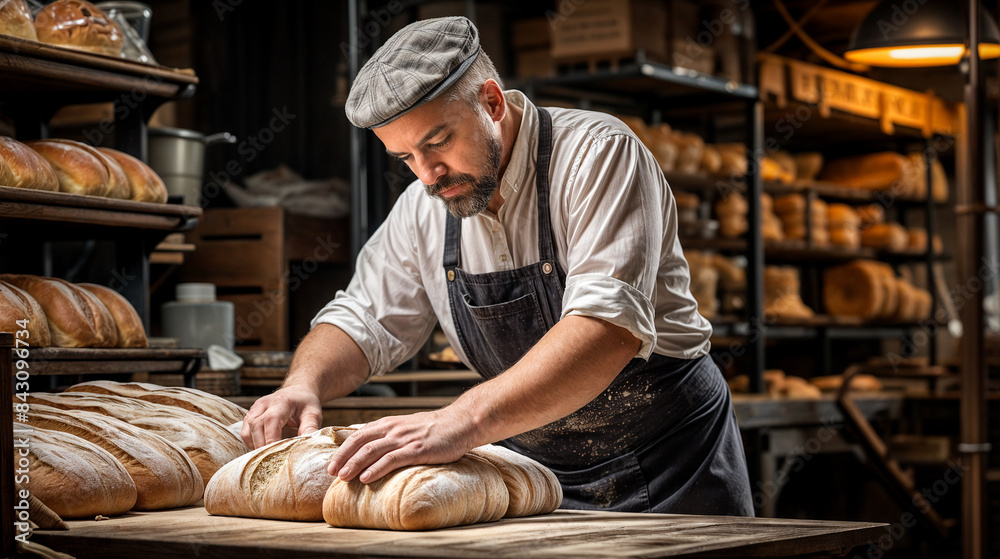 baker in bakery baker in bakery
