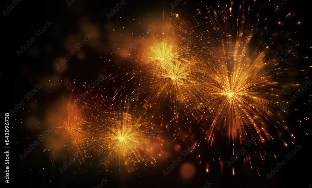 Fireworks background. Happy New Year background , AI generative Fireworks background. Happy New Year background , AI generative