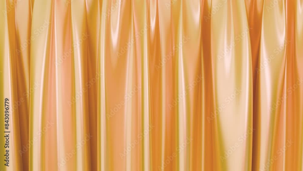 Satin fabric curtain, drapery, golden color, 3d render, realistic style. Beautiful luxury background, backdrop, live wallpaper. template for showcase, presentation. motion graphics Satin fabric curtain, drapery, golden color, 3d render, realistic style. Beautiful luxury background, backdrop, live wallpaper. template for showcase, presentation. motion graphics