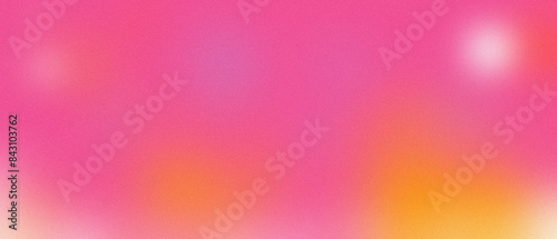 Photos Bright hot pink with yellow grainy color gradient background glowing noise textu