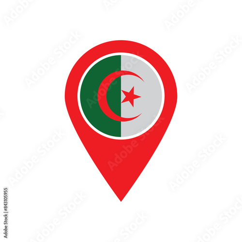 Algeria location pin icon Free Download Algeria location pin icon - GFXLoad