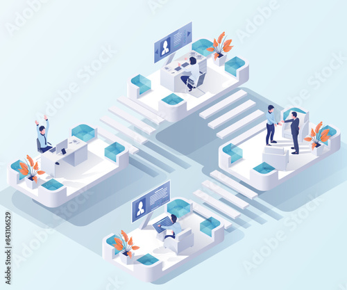 Isometric Resources | Recruitment | Human Resources