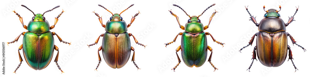 Collection of Various Beetle Illustrations Isolated Collection of Various Beetle Illustrations Isolated