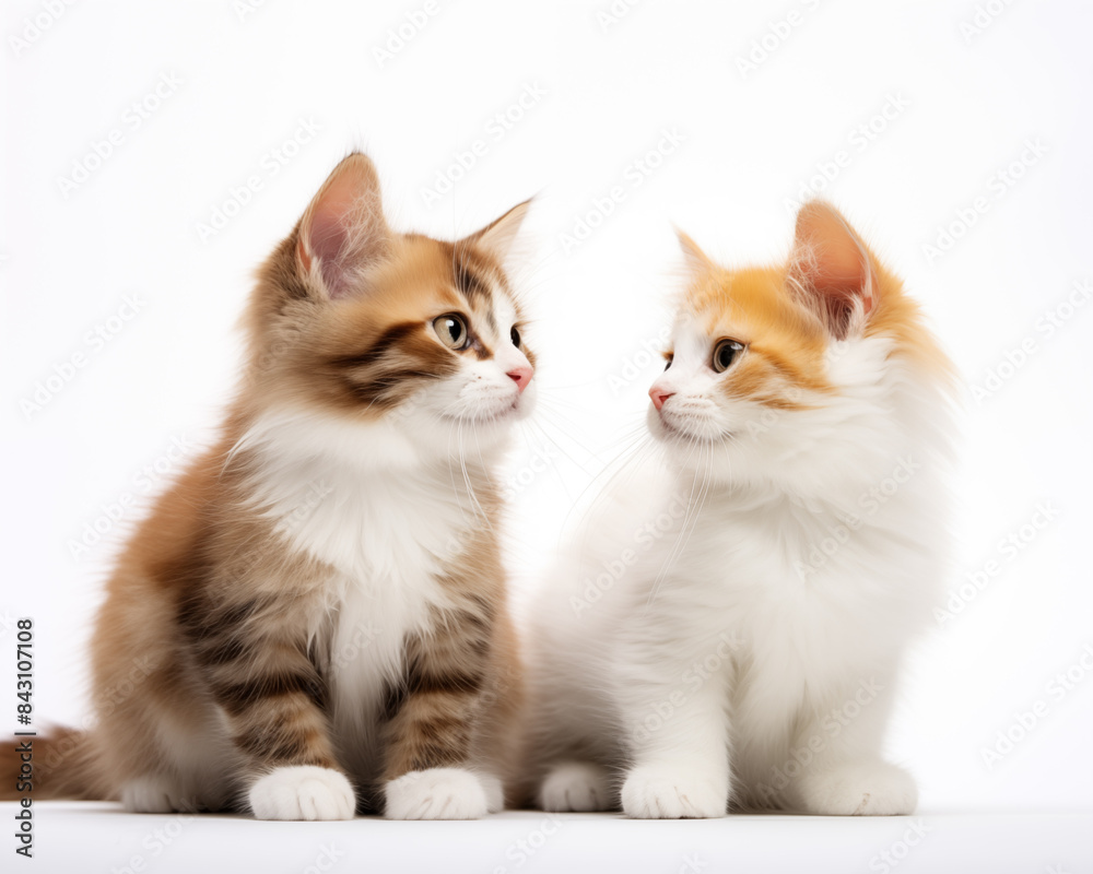 Cute kitten background.