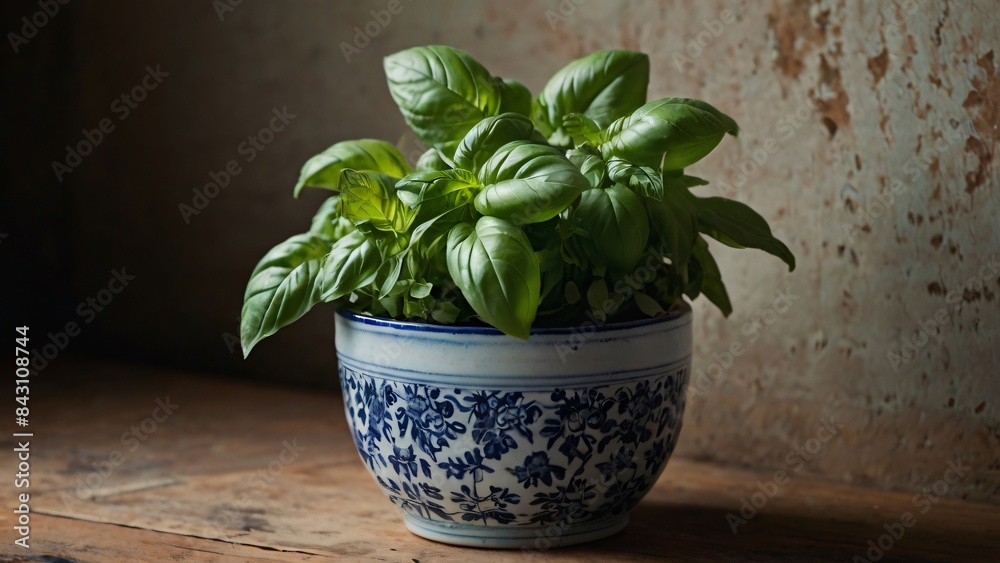 Countertop Greenery A Thriving Plant in a Ceramic Haven Countertop Greenery A Thriving Plant in a Ceramic Haven