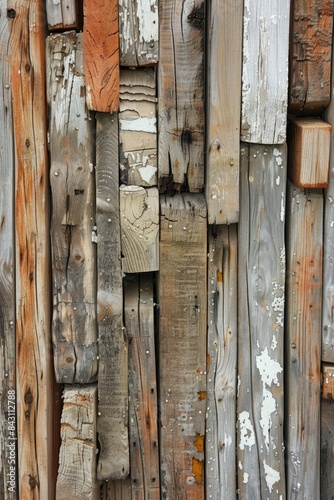 Weathered Wood Plank Texture Background