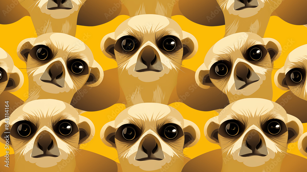 Fototapeta premium Meerkats Abstract Image Pattern Background, Texture, Wallpaper, Background, Cell Phone Cover and Screen, Smartphone, Computer, Laptop, 16:9 Format - PNG