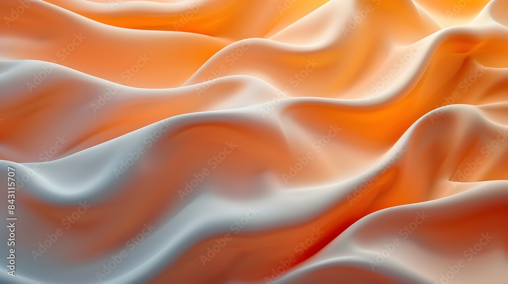 Fototapeta premium all orange background like waves