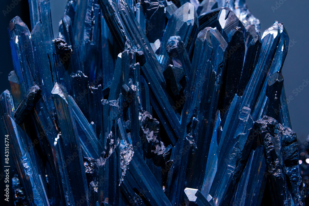 Blue metallic stone close up making a interesting background in geology. Blue metallic stone close up making a interesting background in geology.