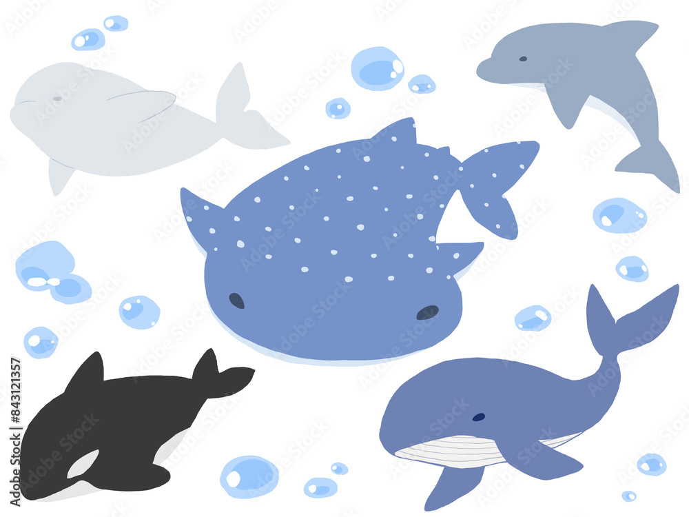 Naklejka premium 海獣まとめ