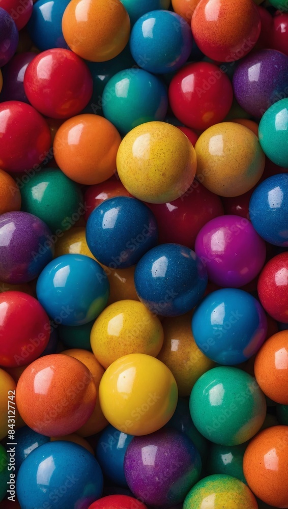 Colorful balls in a random rainbow gradient background, adding vibrancy and cheer to any design. Colorful balls in a random rainbow gradient background, adding vibrancy and cheer to any design.