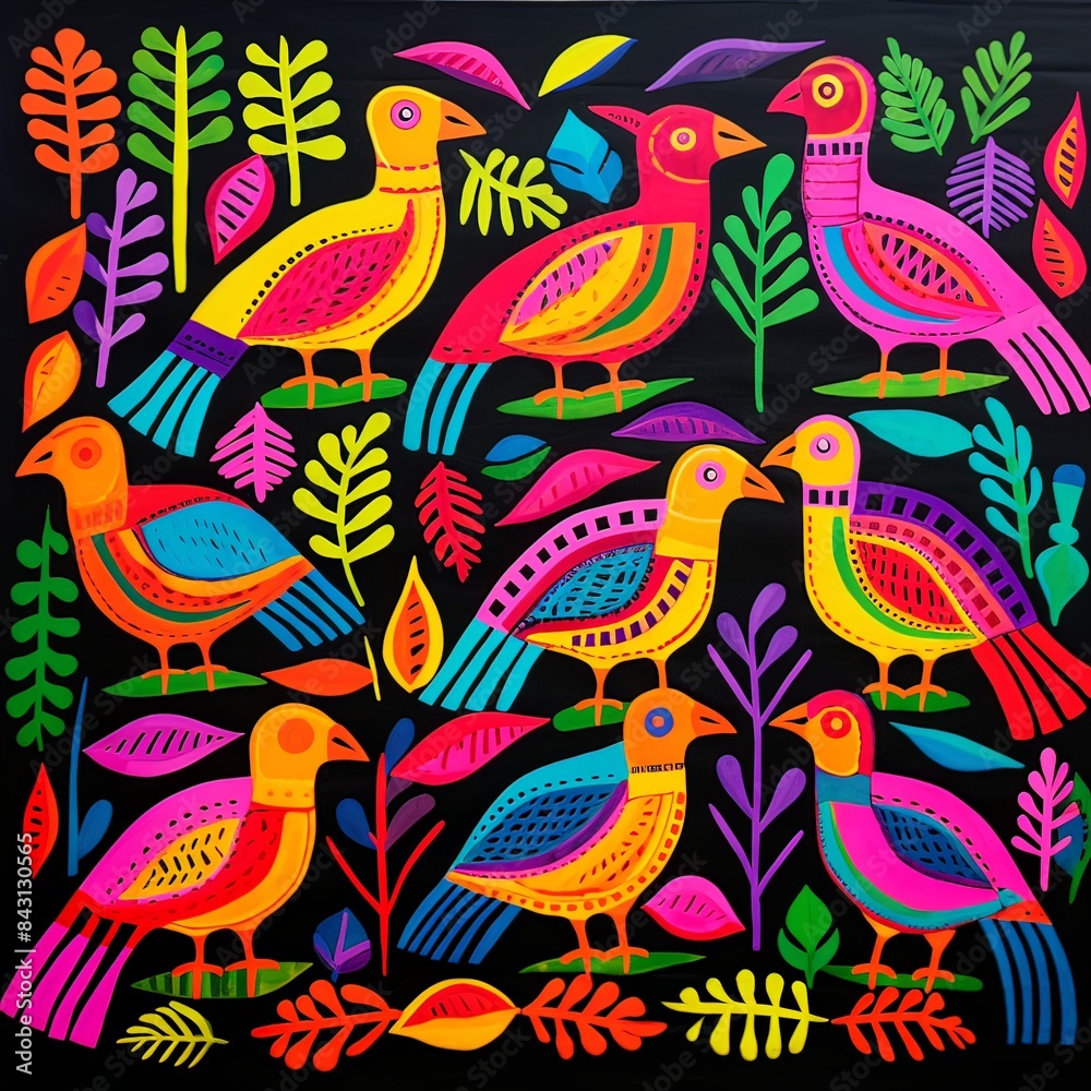Obraz premium Colorful Birds 