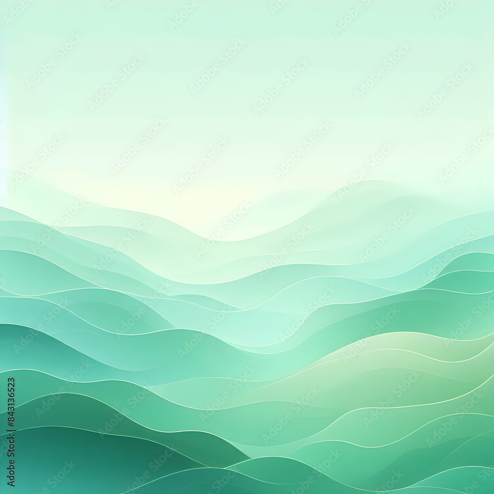 Nature's Embrace: An Illustration of Refreshing Green and White Harmony Nature's Embrace: An Illustration of Refreshing Green and White Harmony