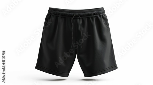 Shorts mockup, blank for design. Merchandise advertising. Background with copy space