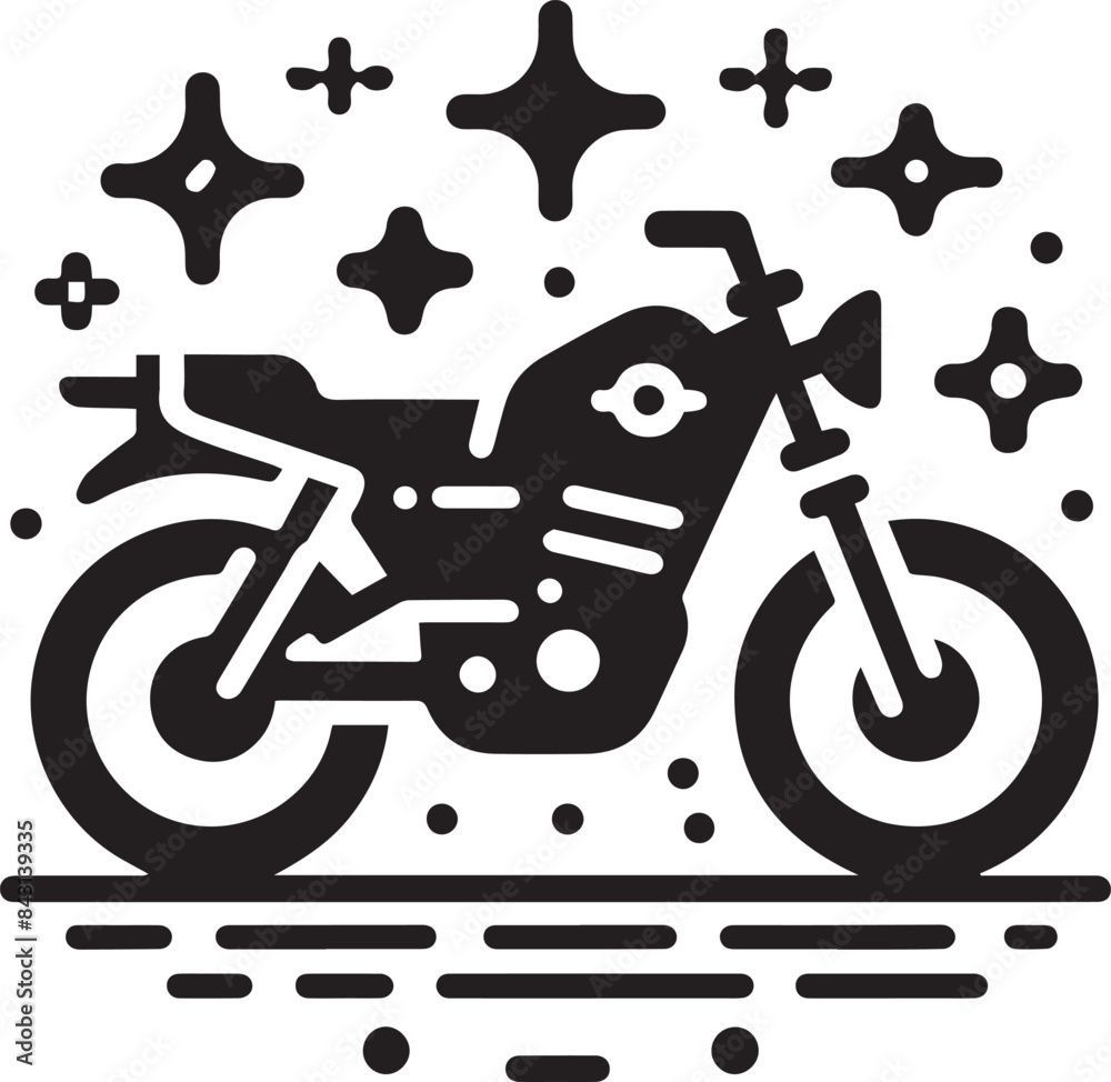 silhouette of a motorcycle silhouette of a motorcycle