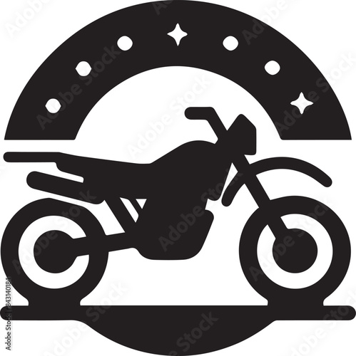 silhouette of a motorcycle photo