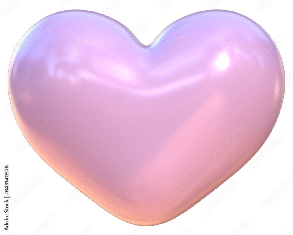 Cute 3D pink heart pastel stationery kawaii stickers illustration Cute 3D pink heart pastel stationery kawaii stickers illustration