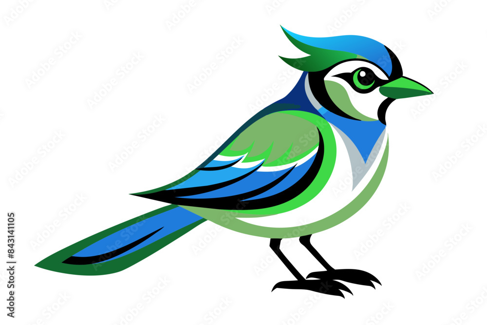 Blue Jay different style vector illustration line art Blue Jay different style vector illustration line art