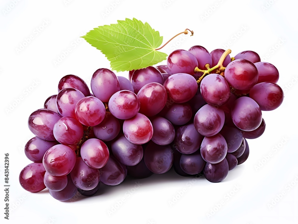 Grapes, isolate on white background, dicut PNG style Grapes, isolate on white background, dicut PNG style