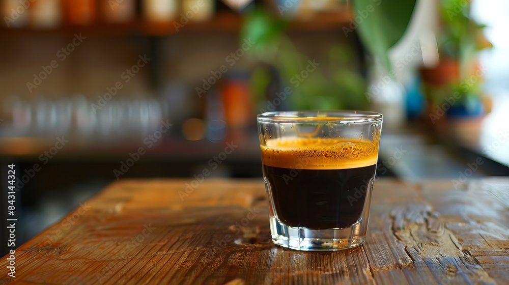 Espresso view at the counter