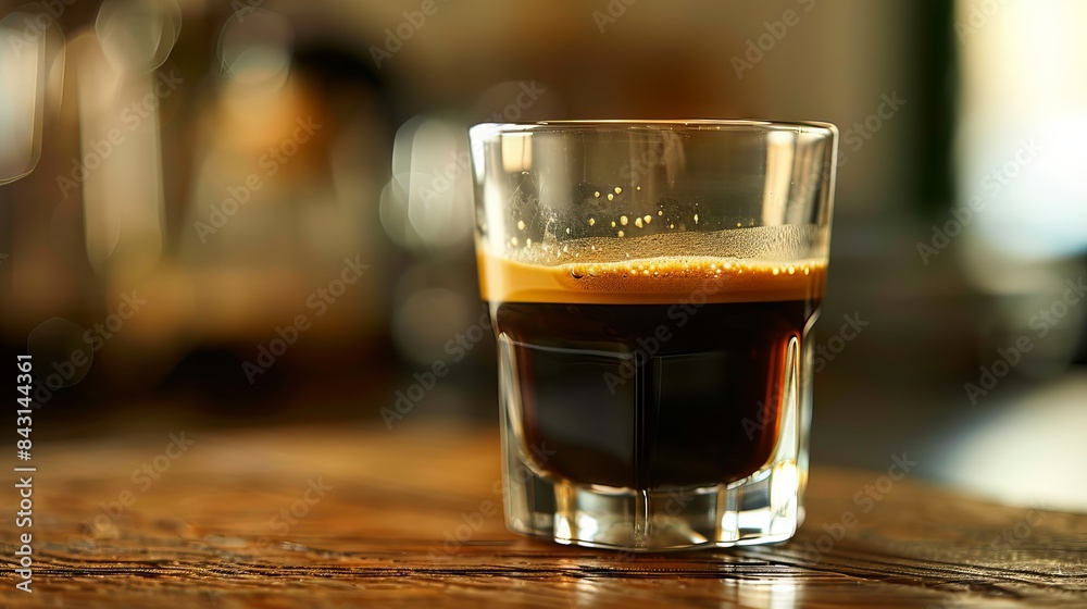 Espresso view at the counter Espresso view at the counter