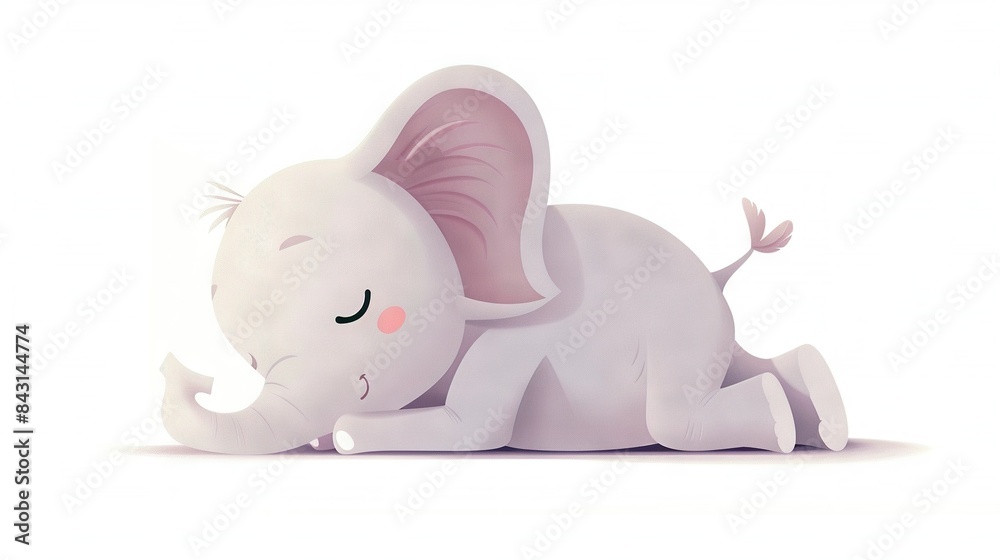 An elephant rests on the ground with its trunk raised and facing away from its face An elephant rests on the ground with its trunk raised and facing away from its face