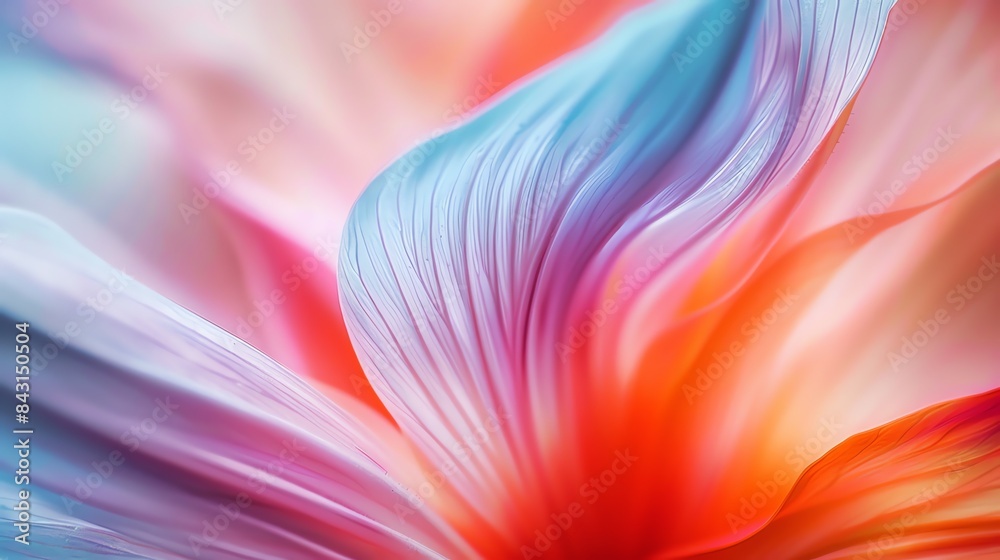 This is an abstract image of a flower. The petals are a gradient of pink, orange, and yellow, and they are arranged in a spiral pattern. This is an abstract image of a flower. The petals are a gradient of pink, orange, and yellow, and they are arranged in a spiral pattern.