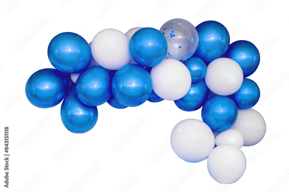 colored balloons on sticks, isolate on a white background colored balloons on sticks, isolate on a white background