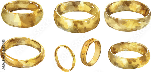 wedding ring clipart vector for graphic resources	