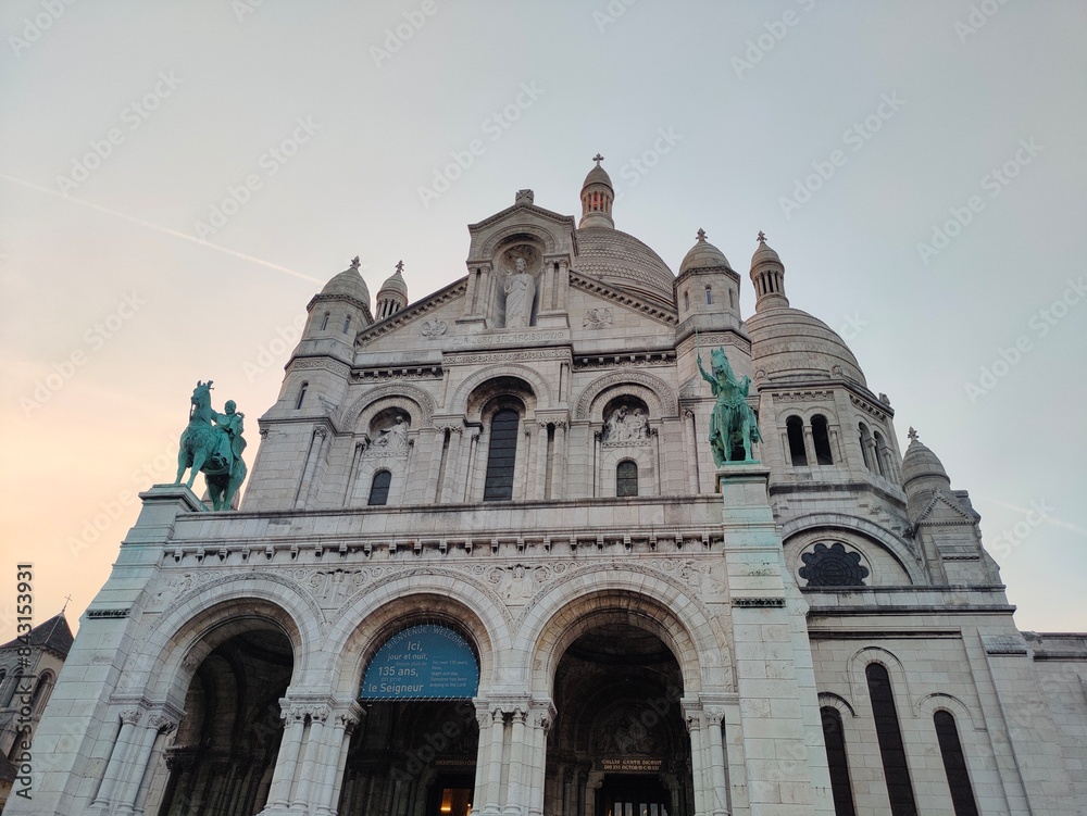 Sacre Coeur, Paris France. The Basilica of the Sacred Heart of Paris, commonly known as Basilique du Sacre Coeur, Paris Sacre Coeur, Paris France. The Basilica of the Sacred Heart of Paris, commonly known as Basilique du Sacre Coeur, Paris