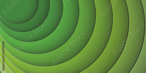 Background with circles in a paper style. With a variety of colors. photo