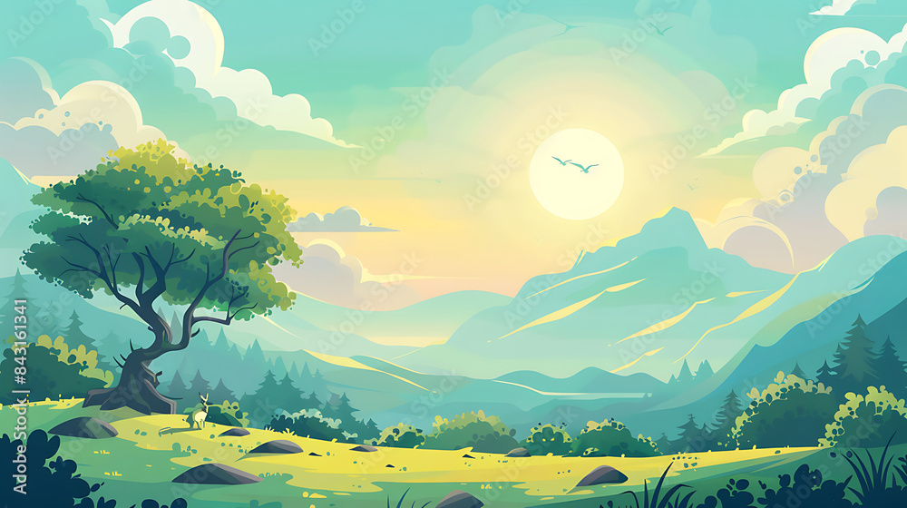 Obraz premium nature illustration