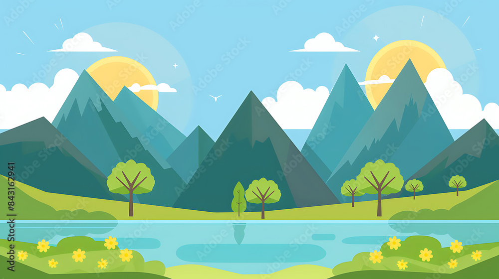 nature landscape illustration nature landscape illustration