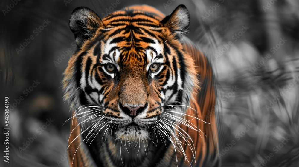 Obraz premium Magnificent and impressive Bengal tiger in its full glory
