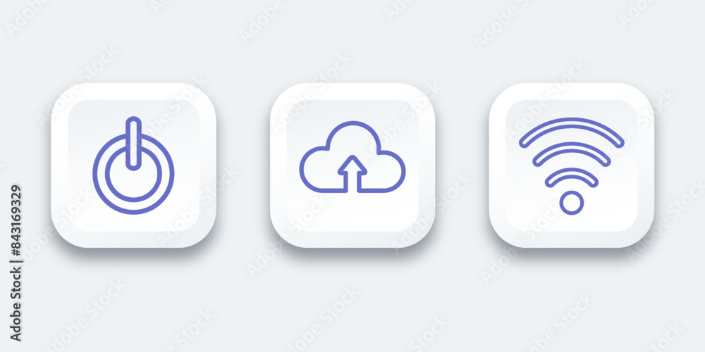 Set icon upload symbol simple outline vector design Set icon upload symbol simple outline vector design