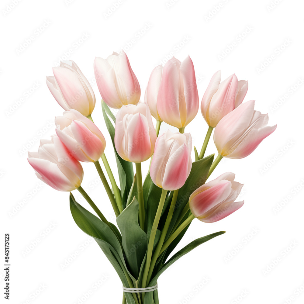 bouquet tulip flower for wedding, isolated on transparent background, cut out bouquet tulip flower for wedding, isolated on transparent background, cut out