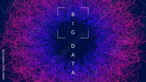 Digit Background. Deep learning: intelligence of the future. Software backdrop for visual education. 3D patterns of information particles. Ai Background.