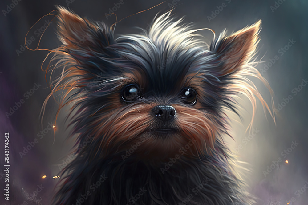 Fototapeta premium Yorkshire terrier dog portrait