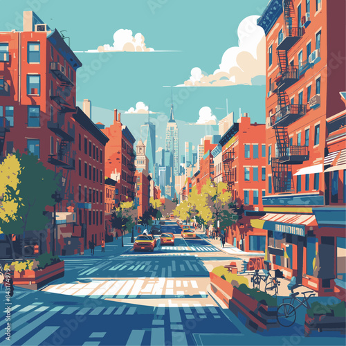city street scene