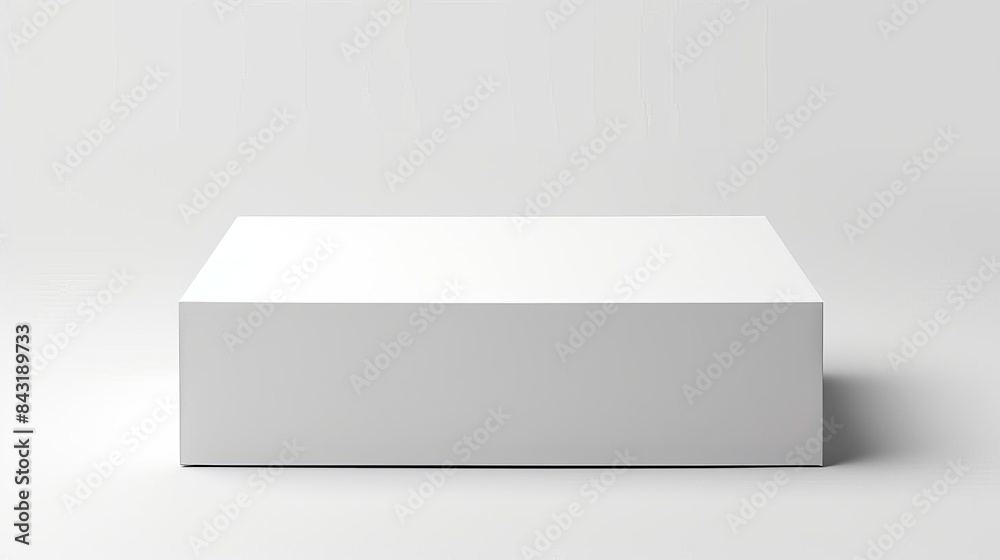 Blank packaging box mockup, isolated on a white background Blank packaging box mockup, isolated on a white background