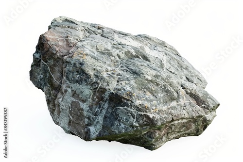  - The rock is in sharp focus, showcasing its intricate details. , This image is perfect for compositing or design projects requiring a realistic rock element.