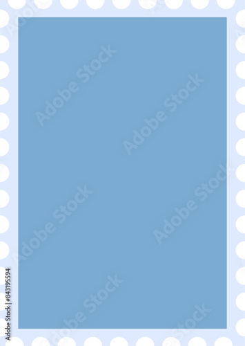 Airmail envelope Illustration. Postage stamp clipart.