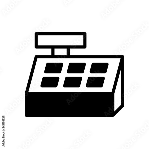 cash register icon symbol vector template