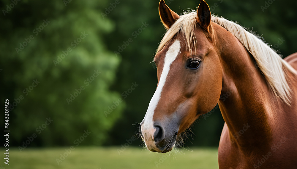 closeup of an arabian horse in the field closeup of an arabian horse in the field