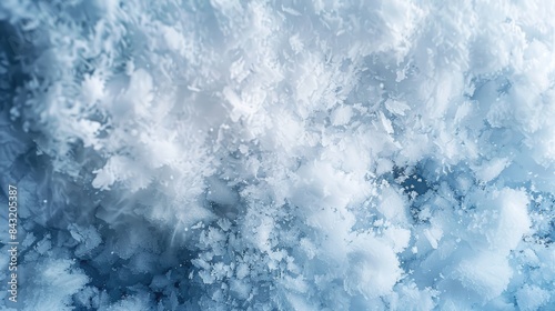 Abstract Texture of Snow in Winter Background © AkuAku