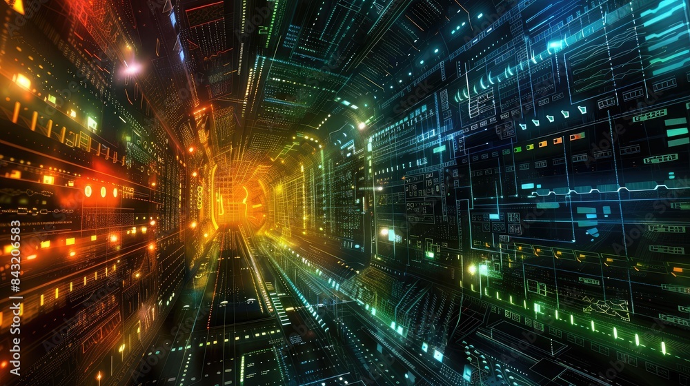 Quantum computing universe in neon Quantum computing universe in neon